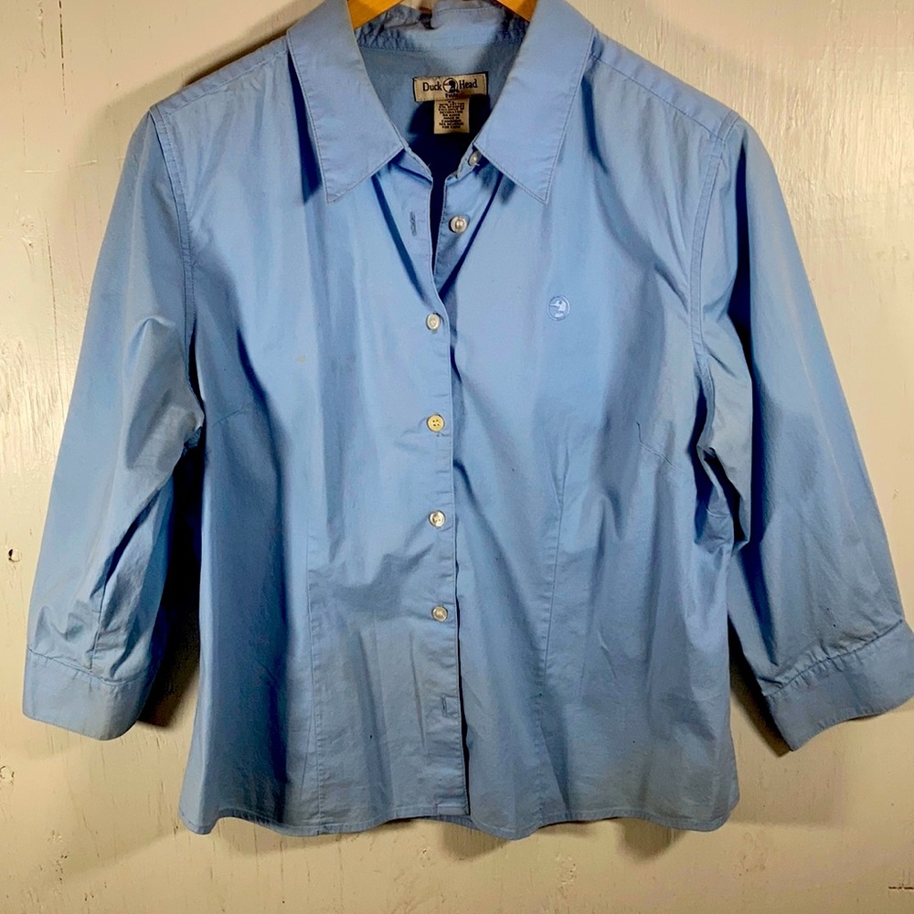Duck Head light blue shirt.